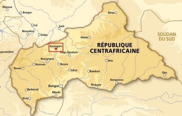 Mapa Republica Centro Africana - imagem MD França
