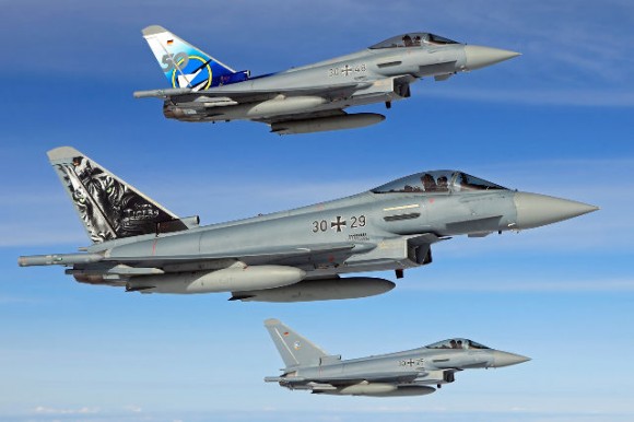 caças Eurofighter - foto Força Aérea Alemã