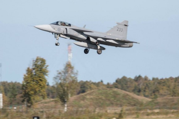 BRTE-19 - Gripen sueco - foto Forças Armadas da Suécia