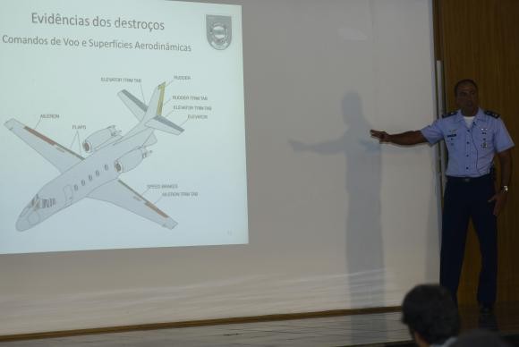 apresentação dados investigação CENIPA avião Ed Campos - foto J Cruz Ag Brasil