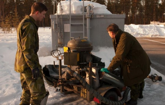 Gripen - Ala 17 treina tiro ar-solo em Vidsel - foto 6 Forças Armadas da Suécia