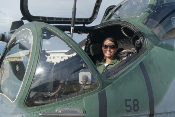 Tenente Vitória em AH-2 Sabre - foto FAB