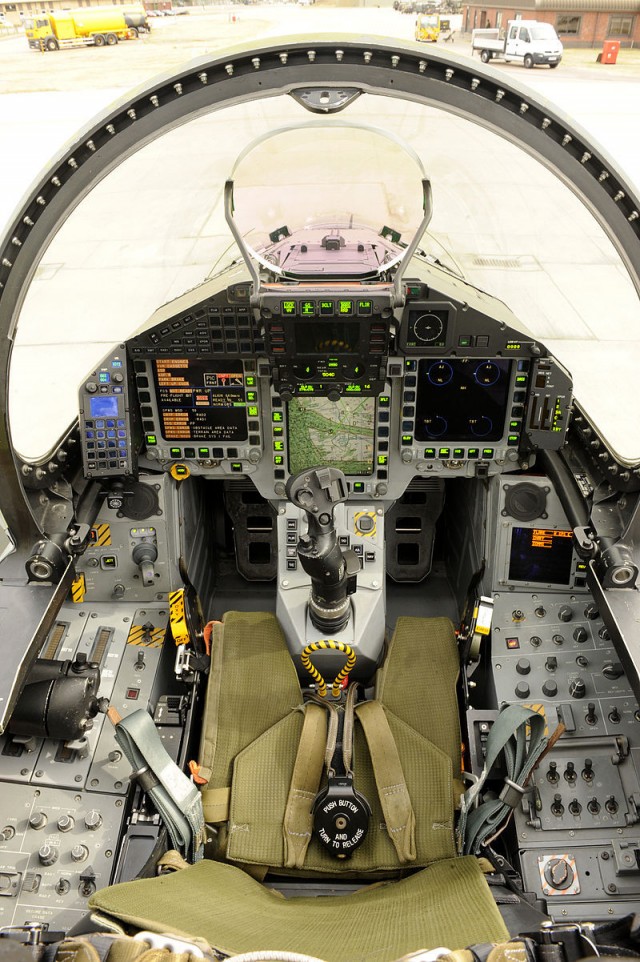 RAF Eurofighter Typhoon Fighter Aircraft Cockpit_0