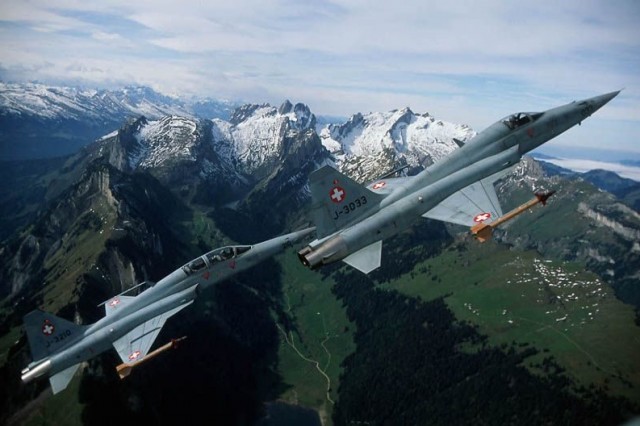 F-5E e F-5F Tiger II - foto Força Aérea Suíça