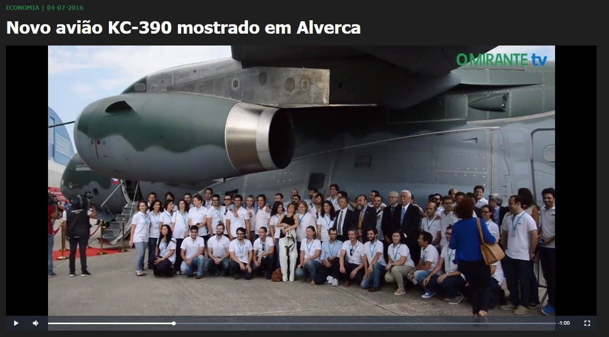 cena video KC-390 em Alverca - O Mirante TV