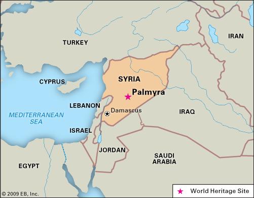 Palmyra Syria Map