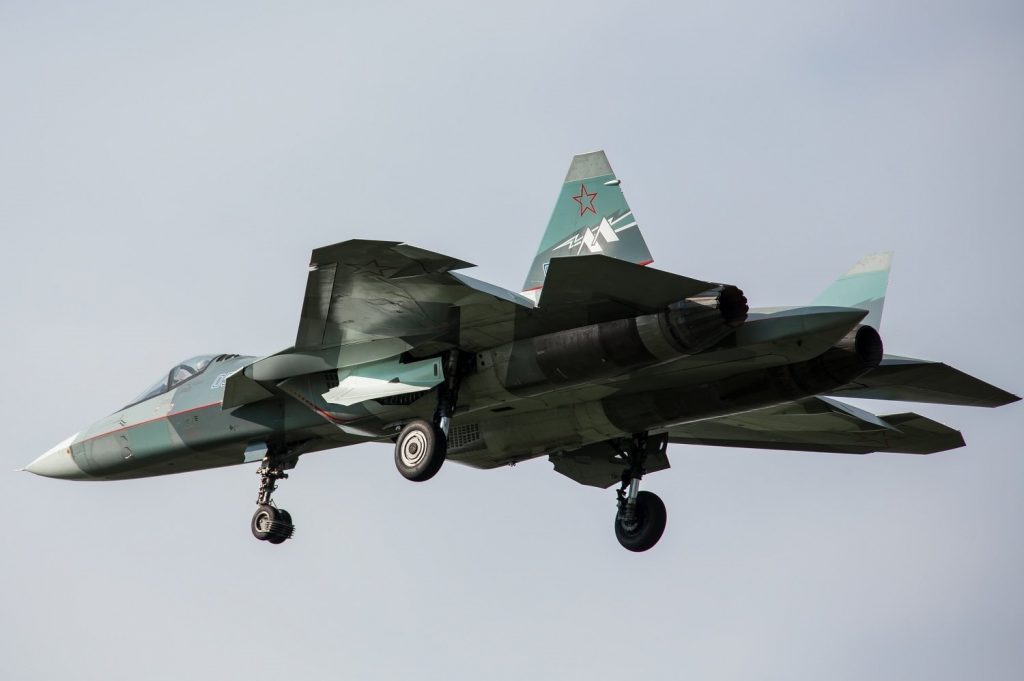 Su-57 testando novo motor