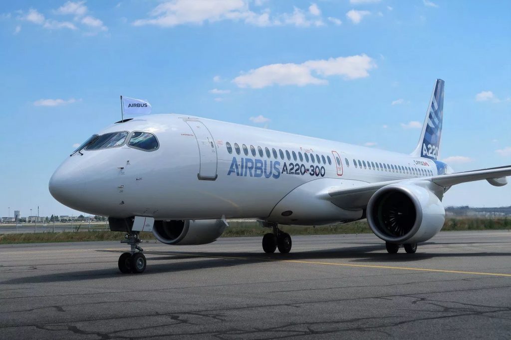 Bombardier C Series virou Airbus A220