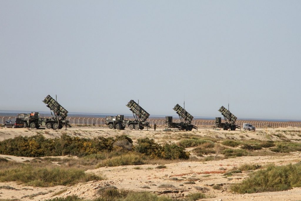 Lançadores de mísseis Patriot em Israel