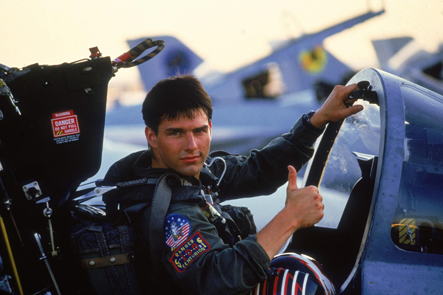 Tom Cruise no primeiro Top Gun
