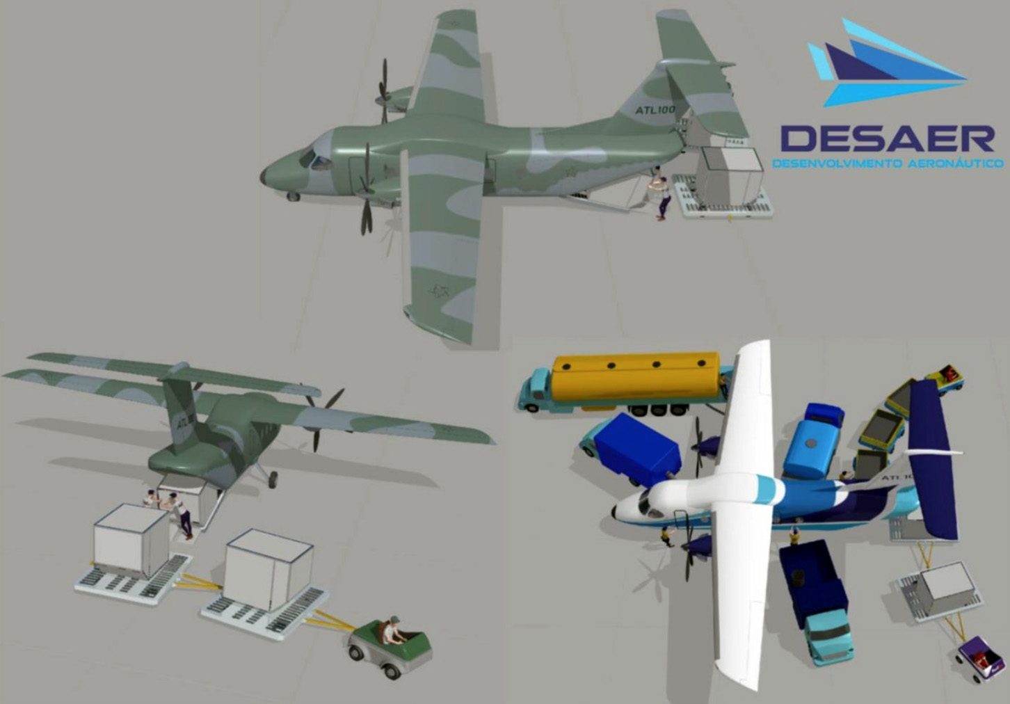 DESAER revela detalhes da versão militar do ATL-100 - Poder Aéreo - Aviação  Militar, Indústria Aeronáutica e de Defesa
