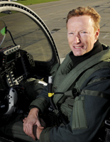 Flight Lieutenant Parkinson - 1000 hours Typhoon - photo RAF