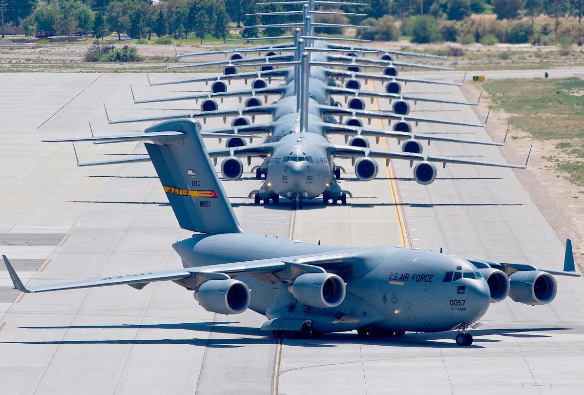 C-17 em Nellis - foto USAF